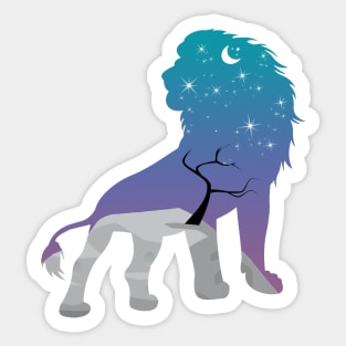 Lion king of the jungle Sticker